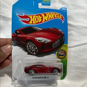 Hot Wheels Aston Martin One-77 Red Car